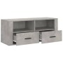 TV-Schrank aus betongrauem Sperrholz, 100 x 35 x 40 cm von vidaXL, TV-Möbel - Ref: Foro24-816812, Preis: 70,40 €, Rabatt: %
