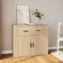 Plywood sideboard in Sonoma oak color 80x33x70 cm by vidaXL, Sideboards - Ref: Foro24-816571, Price: 92,66 €, Discount: %