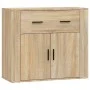 Plywood sideboard in Sonoma oak color 80x33x70 cm by vidaXL, Sideboards - Ref: Foro24-816571, Price: 91,16 €, Discount: %