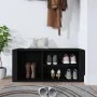 Mueble zapatero madera contrachapada negro 100x35x45 cm by vidaXL, Shoe racks and shoe organizers - Ref: Foro24-816921, Price...