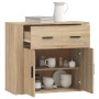 Plywood sideboard in Sonoma oak color 80x33x70 cm by vidaXL, Sideboards - Ref: Foro24-816571, Price: 92,66 €, Discount: %