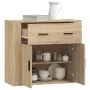 Plywood sideboard in Sonoma oak color 80x33x70 cm by vidaXL, Sideboards - Ref: Foro24-816571, Price: 91,16 €, Discount: %