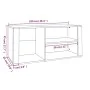 Mueble zapatero madera contrachapada negro 100x35x45 cm by vidaXL, Shoe racks and shoe organizers - Ref: Foro24-816921, Price...