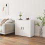 Weißes Sperrholz-Sideboard 80x33x70 cm von vidaXL, Sideboards - Ref: Foro24-816560, Preis: 88,46 €, Rabatt: %