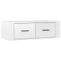 Hängendes TV-Möbel aus glänzendem weißem Holz 80x36x25 cm von vidaXL, TV-Möbel - Ref: Foro24-816834, Preis: 42,07 €, Rabatt: %