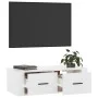 Hängendes TV-Möbel aus glänzendem weißem Holz 80x36x25 cm von vidaXL, TV-Möbel - Ref: Foro24-816834, Preis: 42,07 €, Rabatt: %