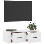 Hängendes TV-Möbel aus glänzendem weißem Holz 80x36x25 cm von vidaXL, TV-Möbel - Ref: Foro24-816834, Preis: 42,45 €, Rabatt: %
