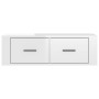 Hängendes TV-Möbel aus glänzendem weißem Holz 80x36x25 cm von vidaXL, TV-Möbel - Ref: Foro24-816834, Preis: 42,45 €, Rabatt: %