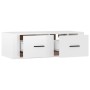 Hängendes TV-Möbel aus glänzendem weißem Holz 80x36x25 cm von vidaXL, TV-Möbel - Ref: Foro24-816834, Preis: 42,45 €, Rabatt: %