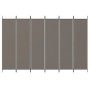 Divider screen with 6 anthracite gray fabric panels 300x220 cm by vidaXL, Room dividers - Ref: Foro24-350208, Price: 53,47 €,...