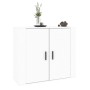 Weißes Sperrholz-Sideboard 80x33x70 cm von vidaXL, Sideboards - Ref: Foro24-816560, Preis: 88,46 €, Rabatt: %