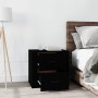 Schwarzer Nachttisch 50x39x47 cm von vidaXL, Schließfächer und Lagerschränke - Ref: Foro24-816705, Preis: 57,95 €, Rabatt: %