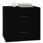 Mesita de noche color negro 50x39x47 cm de vidaXL, Taquillas y armarios de almacenamiento - Ref: Foro24-816705, Precio: 57,22...