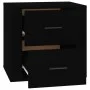 Mesita de noche color negro 50x39x47 cm de vidaXL, Taquillas y armarios de almacenamiento - Ref: Foro24-816705, Precio: 57,22...