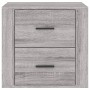 Sonoma grauer Nachttisch 50x39x47 cm von vidaXL, Schließfächer und Lagerschränke - Ref: Foro24-816710, Preis: 70,87 €, Rabatt: %