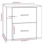 Sonoma grauer Nachttisch 50x39x47 cm von vidaXL, Schließfächer und Lagerschränke - Ref: Foro24-816710, Preis: 69,74 €, Rabatt: %