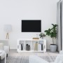 Mueble de TV madera contrachapada blanco brillo 100x35x40 cm de vidaXL, Muebles TV - Ref: Foro24-816802, Precio: 53,26 €, Des...