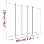 Divider screen with 6 anthracite gray fabric panels 300x220 cm by vidaXL, Room dividers - Ref: Foro24-350208, Price: 53,47 €,...