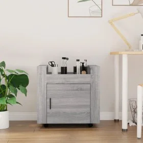 Gray Sonoma plywood desktop cart 60x45x60 cm by vidaXL, Cars and islands - Ref: Foro24-816614, Price: 54,16 €, Discount: %
