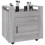 Sonoma Schreibtischwagen aus grauem Sperrholz 60x45x60 cm von vidaXL, Küchen - und Speisenwagen - Ref: Foro24-816614, Preis: ...