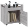 Sonoma Schreibtischwagen aus grauem Sperrholz 60x45x60 cm von vidaXL, Küchen - und Speisenwagen - Ref: Foro24-816614, Preis: ...