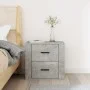 Wall-mounted bedside table in concrete gray color, 50x36x47 cm by vidaXL, Lockers and storage cabinets - Ref: Foro24-816860, ...