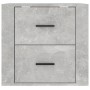 Wall-mounted bedside table in concrete gray color, 50x36x47 cm by vidaXL, Lockers and storage cabinets - Ref: Foro24-816860, ...