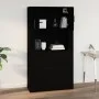 Schwarzer Sperrholz-Wandschrank 80x33x80 cm von vidaXL, Sideboards - Ref: Foro24-816585, Preis: 88,28 €, Rabatt: %