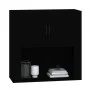 Schwarzer Sperrholz-Wandschrank 80x33x80 cm von vidaXL, Sideboards - Ref: Foro24-816585, Preis: 88,28 €, Rabatt: %