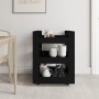 Carrito de cocina madera contrachapada negro 60x45x80 cm de vidaXL, Carros de cocina y comedor - Ref: Foro24-816817, Precio: ...