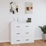 White plywood sideboard 80x33x70 cm by vidaXL, Sideboards - Ref: Foro24-816576, Price: 95,09 €, Discount: %