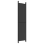 Biombo divisor de 6 paneles de tela negro 300x220 cm de vidaXL, Divisores de ambientes - Ref: Foro24-350209, Precio: 56,31 €,...