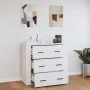 White plywood sideboard 80x33x70 cm by vidaXL, Sideboards - Ref: Foro24-816576, Price: 95,09 €, Discount: %