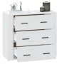 White plywood sideboard 80x33x70 cm by vidaXL, Sideboards - Ref: Foro24-816576, Price: 95,09 €, Discount: %