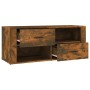 TV-Schrank aus geräuchertem Eichensperrholz, 100 x 35 x 40 cm von vidaXL, TV-Möbel - Ref: Foro24-823104, Preis: 72,95 €, Raba...