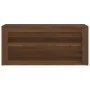 Mueble zapatero madera contrachapada marrón roble 100x35x45 cm de vidaXL, Zapateros y organizadores de calzado - Ref: Foro24-...