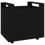 Schreibtischwagen aus schwarzem Sperrholz 60x45x60 cm von vidaXL, Küchen - und Speisenwagen - Ref: Foro24-816609, Preis: 59,1...