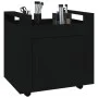 Carrito de escritorio madera contrachapada negro 60x45x60 cm de vidaXL, Carros e islas - Ref: Foro24-816609, Precio: 58,37 €,...