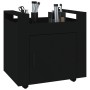 Schreibtischwagen aus schwarzem Sperrholz 60x45x60 cm von vidaXL, Küchen - und Speisenwagen - Ref: Foro24-816609, Preis: 59,1...