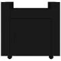 Desktop cart made of black plywood, measuring 60x45x60 cm. by vidaXL, Cars and islands - Ref: Foro24-816609, Price: 58,37 €, ...