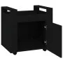 Carrito de escritorio madera contrachapada negro 60x45x60 cm de vidaXL, Carros e islas - Ref: Foro24-816609, Precio: 58,37 €,...