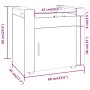 Schreibtischwagen aus schwarzem Sperrholz 60x45x60 cm von vidaXL, Küchen - und Speisenwagen - Ref: Foro24-816609, Preis: 59,1...