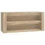 Mueble zapatero madera contrachapada roble Sonoma 100x35x45 cm de vidaXL, Zapateros y organizadores de calzado - Ref: Foro24-...