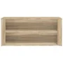 Mueble zapatero madera contrachapada roble Sonoma 100x35x45 cm de vidaXL, Zapateros y organizadores de calzado - Ref: Foro24-...