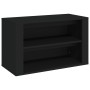Black plywood shoe cabinet 75x35x45 cm by vidaXL, Shoe racks and shoe organizers - Ref: Foro24-816897, Price: 45,27 €, Discou...
