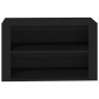 Black plywood shoe cabinet 75x35x45 cm by vidaXL, Shoe racks and shoe organizers - Ref: Foro24-816897, Price: 45,27 €, Discou...