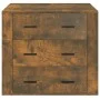 Smoked oak plywood sideboard 80x33x70 cm by vidaXL, Sideboards - Ref: Foro24-816581, Price: 103,71 €, Discount: %