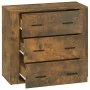 Smoked oak plywood sideboard 80x33x70 cm by vidaXL, Sideboards - Ref: Foro24-816581, Price: 103,71 €, Discount: %