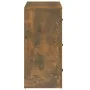 Aparador madera contrachapada color roble ahumado 80x33x70 cm de vidaXL, Aparadores - Ref: Foro24-816581, Precio: 103,71 €, D...