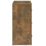 Smoked oak plywood sideboard 80x33x70 cm by vidaXL, Sideboards - Ref: Foro24-816581, Price: 104,87 €, Discount: %